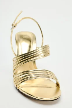 Outlet SANDALIA METALIZADA TIRAS Mujer Zapatos