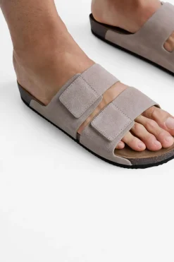 Fashion SANDALIA PIEL DOBLE TIRA Hombre Zapatos