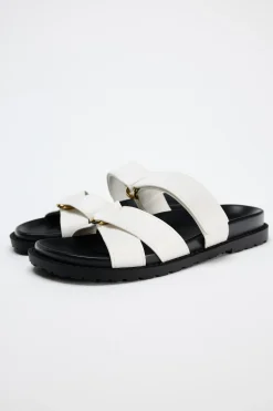 New SANDALIA PLANA CONTRASTES Mujer Zapatos