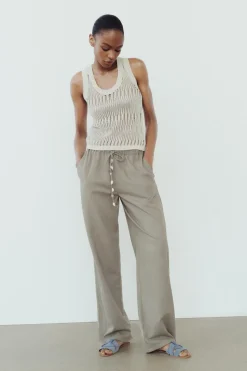 Clearance SANDALIA PLANA PIEL CRUZADA Mujer Zapatos