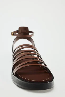 Discount SANDALIA PLANA PIEL TIRAS Mujer Zapatos