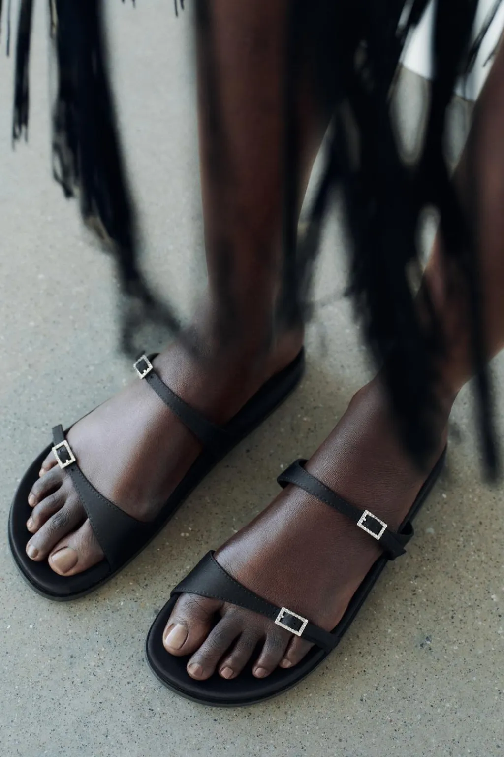 Clearance SANDALIA PLANA SATINADA Mujer Zapatos