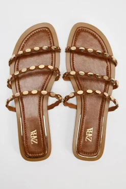 Fashion SANDALIA PLANA TRIPLE TIRA Mujer Zapatos