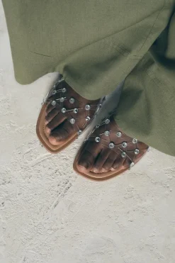 Sale SANDALIA PLANA VINILO BRILLOS Mujer Zapatos