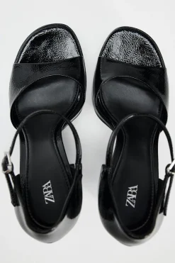 Hot SANDALIA PLATAFORMA EFECTO ACHAROLADO Mujer Zapatos