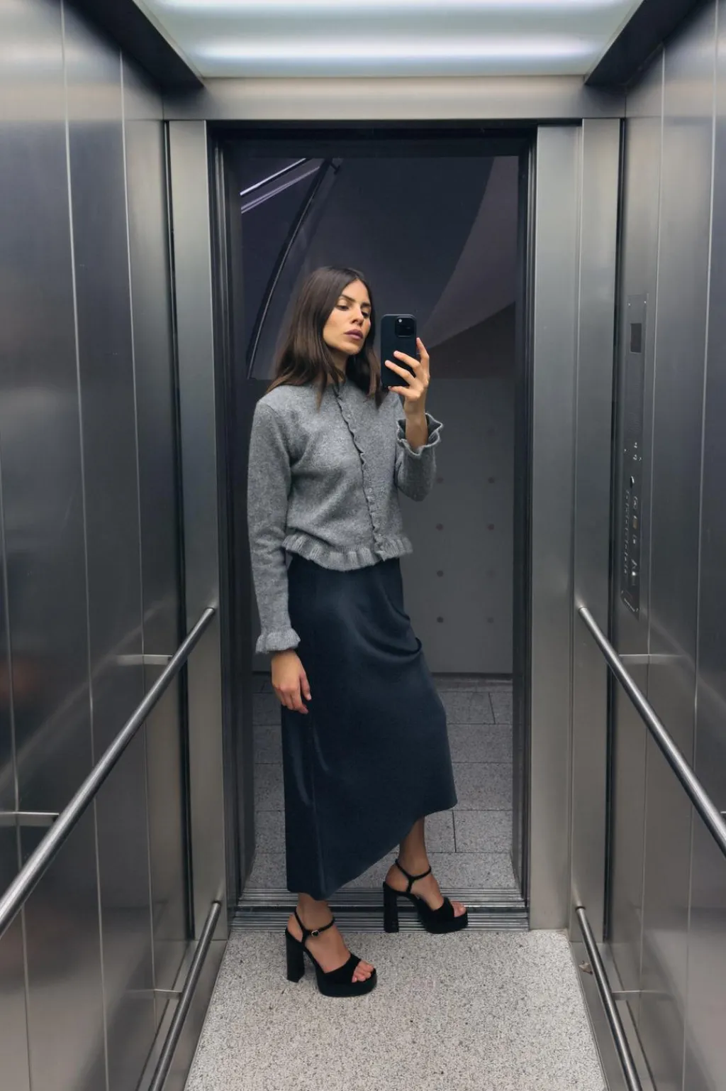 Best SANDALIA PLATAFORMA EFECTO TERCIOPELO Mujer Zapatos