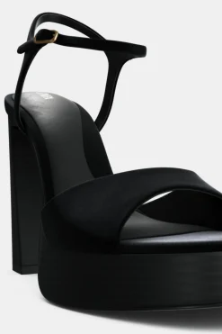 Best SANDALIA PLATAFORMA EFECTO TERCIOPELO Mujer Zapatos