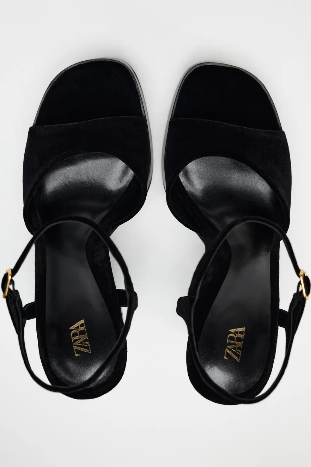 Best SANDALIA PLATAFORMA EFECTO TERCIOPELO Mujer Zapatos