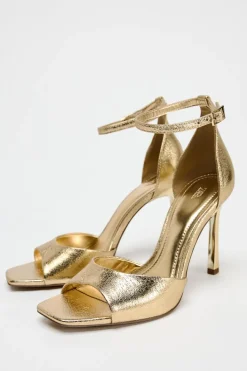 Hot SANDALIA TACÓN EFECTO METALIZADO Mujer Zapatos