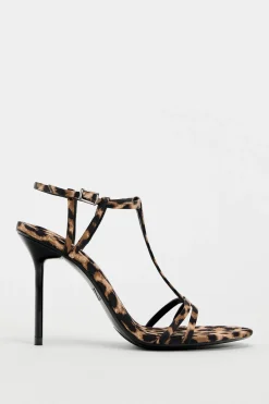 Best SANDALIA TACÓN ESTAMPADO ANIMAL Mujer Zapatos