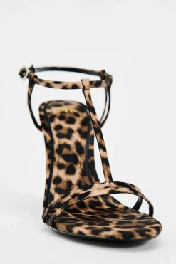 Best SANDALIA TACÓN ESTAMPADO ANIMAL Mujer Zapatos