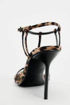 Best SANDALIA TACÓN ESTAMPADO ANIMAL Mujer Zapatos