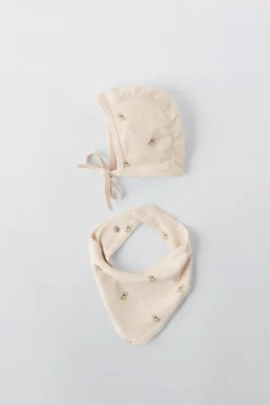 Niños ZARA 1½ - 6 Años·Accesorios|1½ - 6 Años·Accesorios<SET CAPOTA Y BANDANA OSITOS