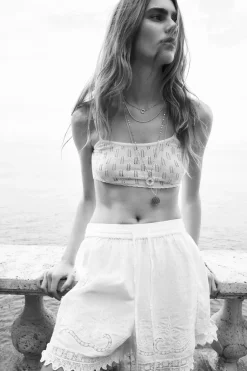 Online SHORTS ALGODÓN BORDADOS Mujer Faldas / Shorts