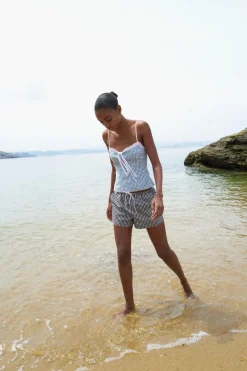 Discount SHORTS CUADRO VICHY LAZO Mujer Faldas / Shorts