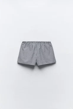 Discount SHORTS CUADRO VICHY LAZO Mujer Faldas / Shorts