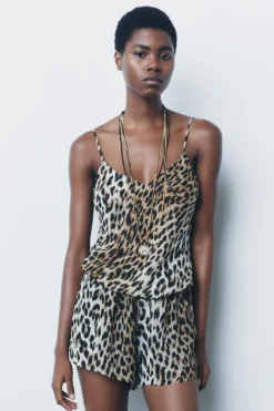 Best SHORTS ESTAMPADO ANIMAL ZW COLLECTION Mujer Faldas / Shorts