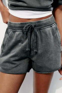 Sale SHORTS FELPA EFECTO LAVADO Mujer Faldas / Shorts