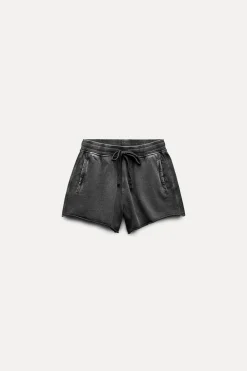 Sale SHORTS FELPA EFECTO LAVADO Mujer Faldas / Shorts