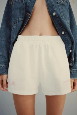 Sale SHORTS FELPA TEXTO Mujer Faldas / Shorts