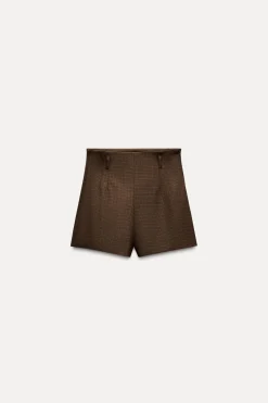 Online SHORTS TIRO ALTO CUADROS Mujer Faldas / Shorts
