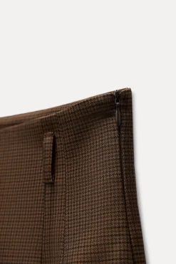 Online SHORTS TIRO ALTO CUADROS Mujer Faldas / Shorts