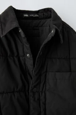 Niños ZARA 6 - 14 Años·Camisas / Sobrecamisas<SOBRECAMISA ACOLCHADA