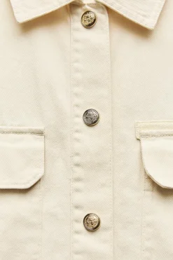 Hot SOBRECAMISA ALGODÓN Mujer Chaquetas / Cazadoras