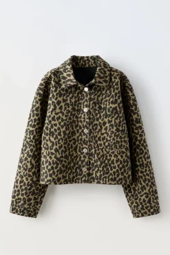 Niños ZARA 6 - 14 Años·Abrigos|6 - 14 Años·Total Look<SOBRECAMISA ANIMAL PRINT