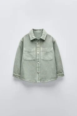 Niños ZARA 1½ - 6 Años·Camisas / Sobrecamisas<SOBRECAMISA BOLSILLOS