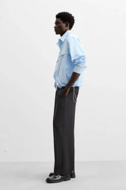 Hot SOBRECAMISA BOLSILLOS Hombre Sobrecamisas