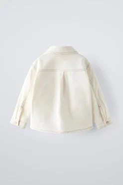 Niños ZARA 1½ - 6 Años·Camisas|1½ - 6 Años·Camisas / Sobrecamisas<SOBRECAMISA BOLSILLOS BORDADOS