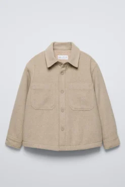 Niños ZARA 6 - 14 Años·Camisas / Sobrecamisas<SOBRECAMISA BORREGUILLO