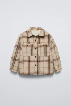 Niños ZARA 1½ - 6 Años·Camisas / Sobrecamisas<SOBRECAMISA BORREGUILLO CUADROS