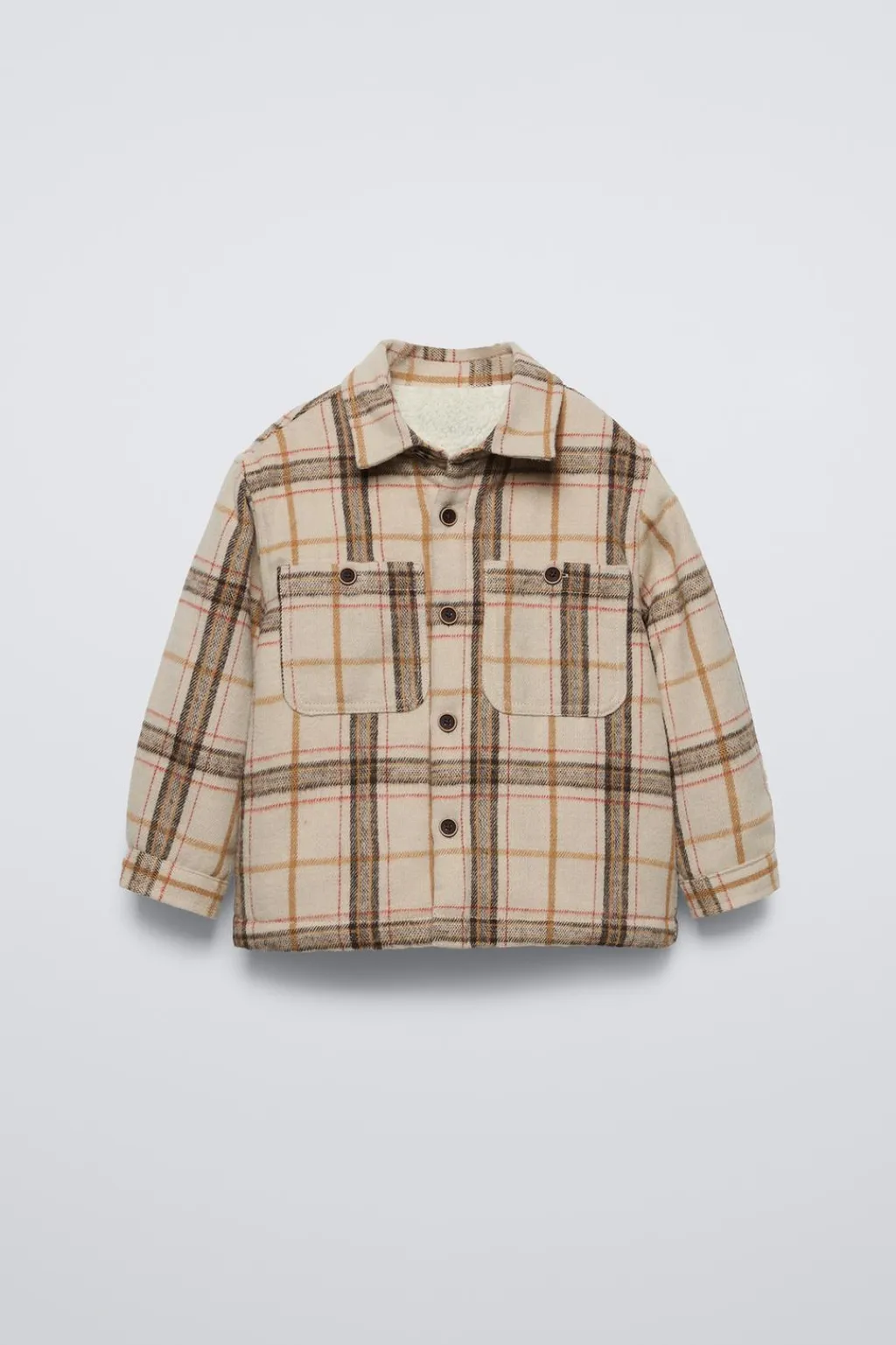 Niños ZARA 1½ - 6 Años·Camisas / Sobrecamisas<SOBRECAMISA BORREGUILLO CUADROS