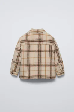 Niños ZARA 1½ - 6 Años·Camisas / Sobrecamisas<SOBRECAMISA BORREGUILLO CUADROS