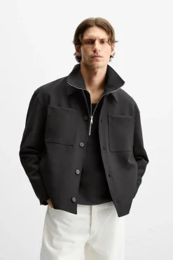 Fashion SOBRECAMISA BOXY FIT Hombre Sobrecamisas