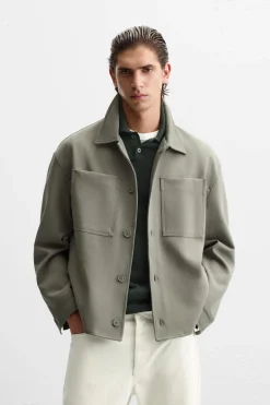 Clearance SOBRECAMISA BOXY FIT Hombre Sobrecamisas