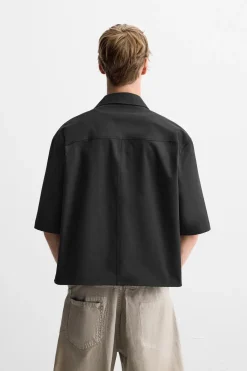 Hot SOBRECAMISA BOXY FIT BOLSILLO Hombre Sobrecamisas