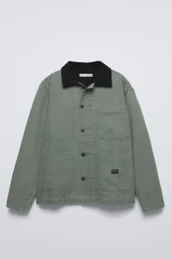 Niños ZARA 6 - 14 Años·Abrigos<SOBRECAMISA CANVAS