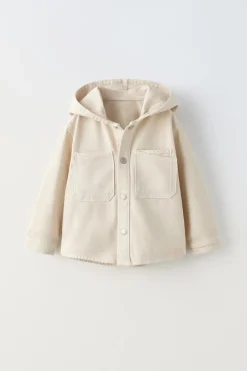 Niños ZARA 1½ - 6 Años·Camisas|1½ - 6 Años·Abrigos<SOBRECAMISA CAPUCHA