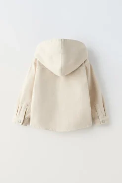 Niños ZARA 1½ - 6 Años·Camisas|1½ - 6 Años·Abrigos<SOBRECAMISA CAPUCHA
