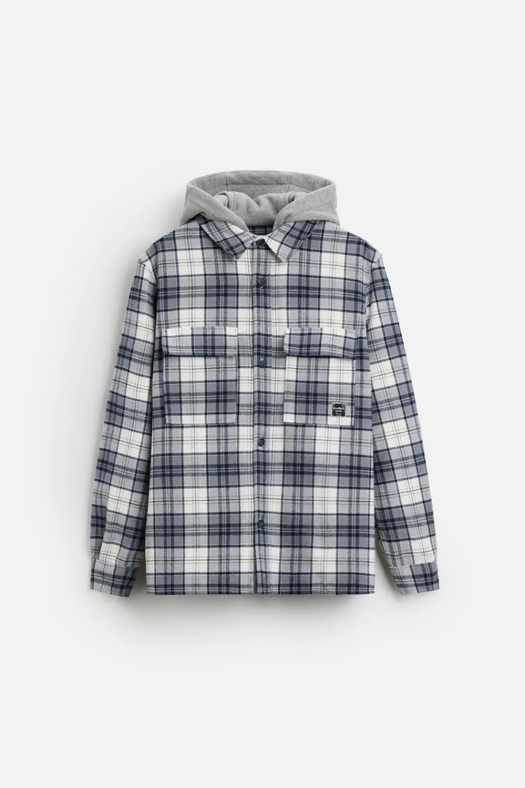 New SOBRECAMISA CAPUCHA COMBINADA Hombre Sobrecamisas