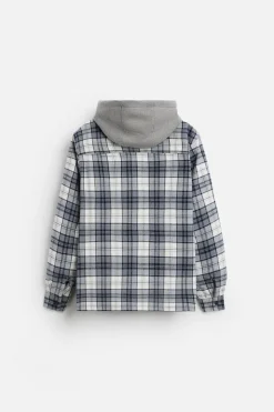 New SOBRECAMISA CAPUCHA COMBINADA Hombre Sobrecamisas