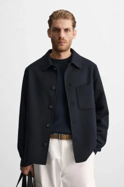 Hot SOBRECAMISA CON LANA Hombre Sobrecamisas