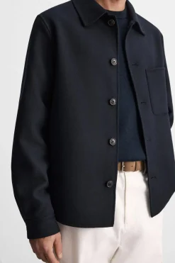 Hot SOBRECAMISA CON LANA Hombre Sobrecamisas