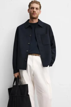 Hot SOBRECAMISA CON LANA Hombre Sobrecamisas