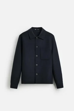 Hot SOBRECAMISA CON LANA Hombre Sobrecamisas