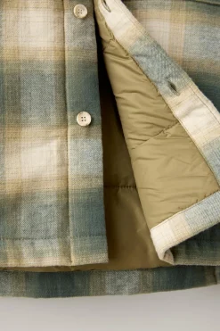 Niños ZARA 6 - 14 Años·Camisas / Sobrecamisas<SOBRECAMISA CUADROS ACOLCHADA