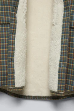 Niños ZARA 6 - 14 Años·Camisas / Sobrecamisas<SOBRECAMISA CUADROS BORREGUILLO